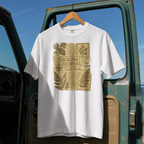 Hiking Journal Trail Notes T-Shirt | Botanical Ferns Compass Outdoor Theme | SummitPine
