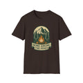 Home Among The Pines campfire graphic T-Shirt | mountain forest design | SummitPine