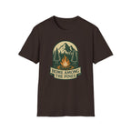 Home Among The Pines campfire graphic T-Shirt | mountain forest design | SummitPine