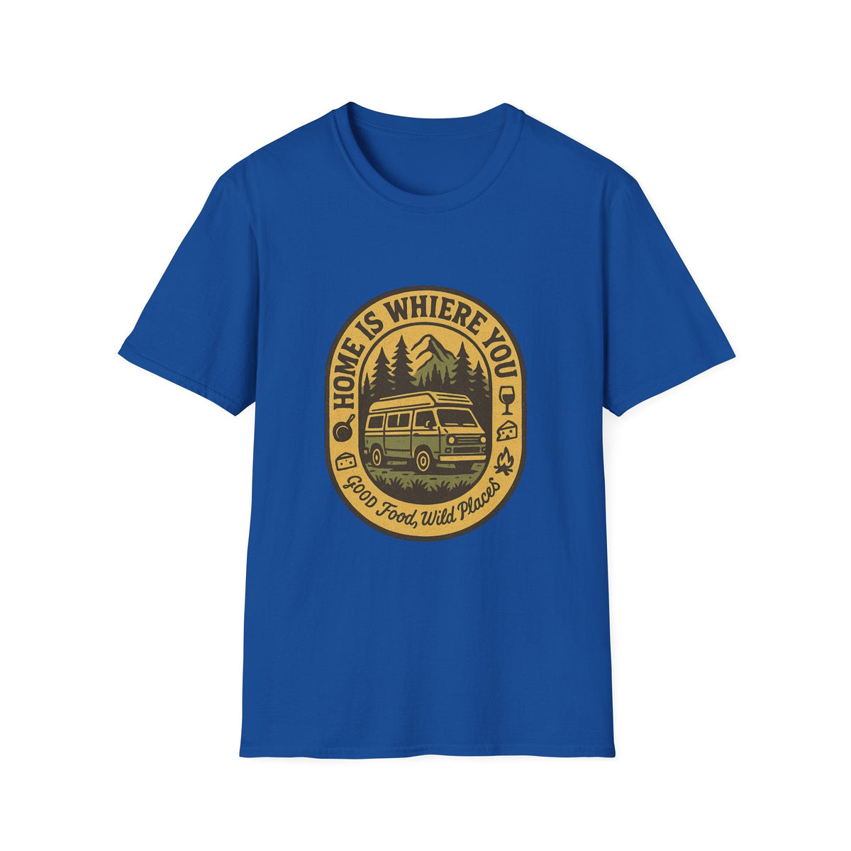 Home Is Where You Park It Camper Van T-Shirt | Vintage RV Outdoor Camping Tee | SummitPine