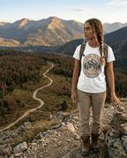 Long Trail Mountain Explorer T-Shirt | Hiking Adventure Badge | SummitPine
