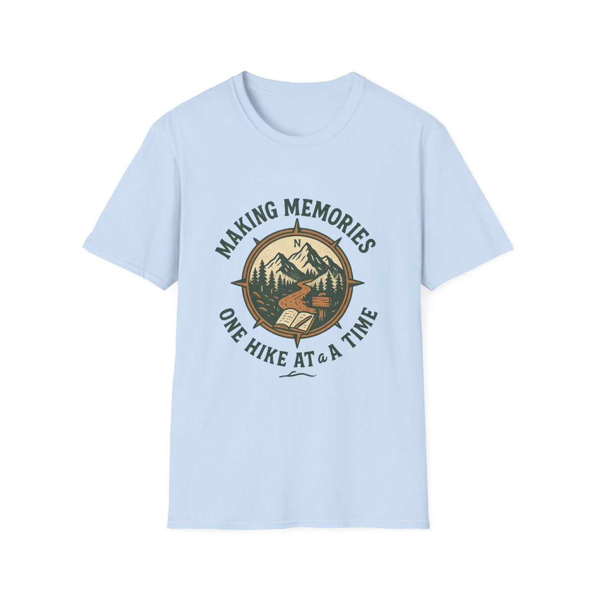 Making Memories Hiking T-Shirt | Mountain Compass Trail Graphic | SummitPine