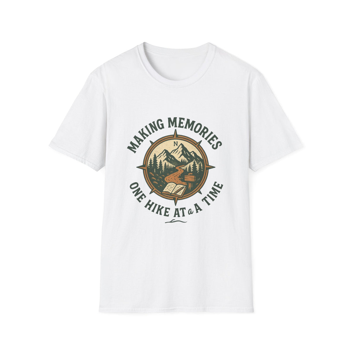 Making Memories Hiking T-Shirt | Mountain Compass Trail Graphic | SummitPine