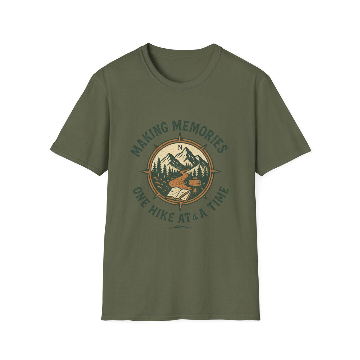 Making Memories Hiking T-Shirt | Mountain Compass Trail Graphic | SummitPine