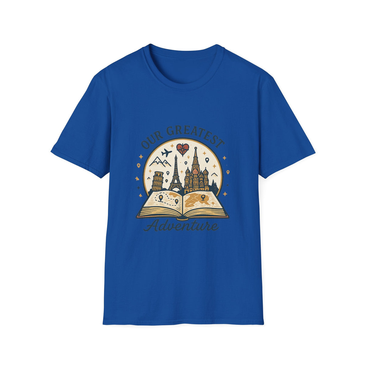 Our Greatest Adventure T-Shirt | Travel Book Castle Hot Air Balloon | SummitPine