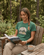 Our Greatest Adventure T-Shirt | Travel Book Castle Hot Air Balloon | SummitPine