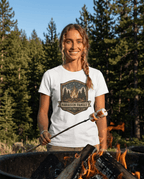 Personalized Campfire Badge T-Shirt | Custom Family Name Outdoor Tee | SummitPine