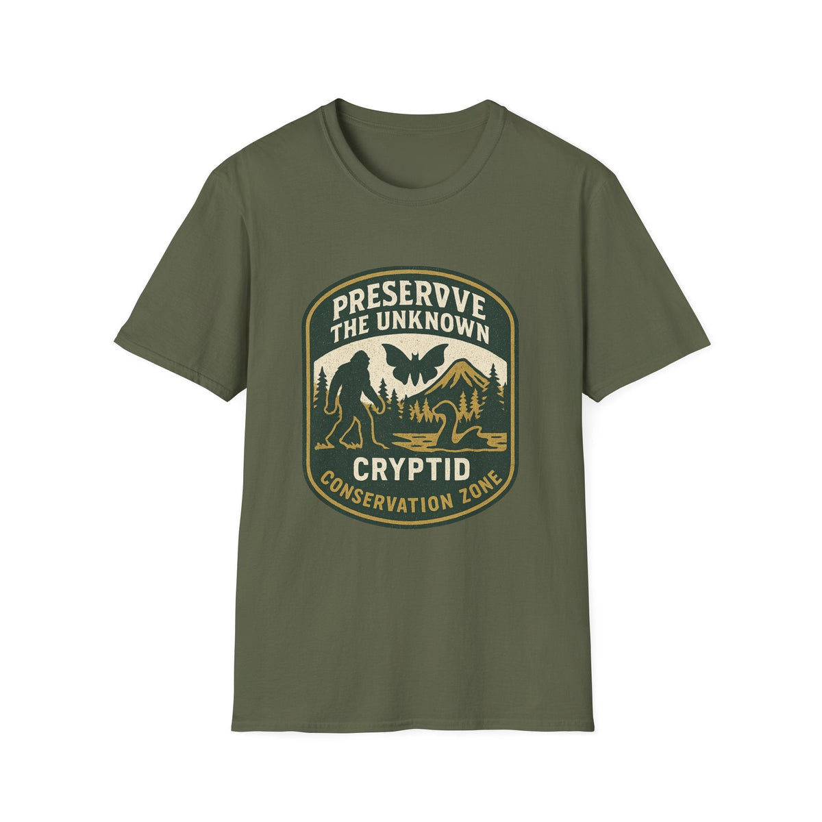 Preserve the Unknown T-Shirt | Vintage Cryptid Bigfoot Graphic Tee | Mountain Adventure Shirt | SummitPine