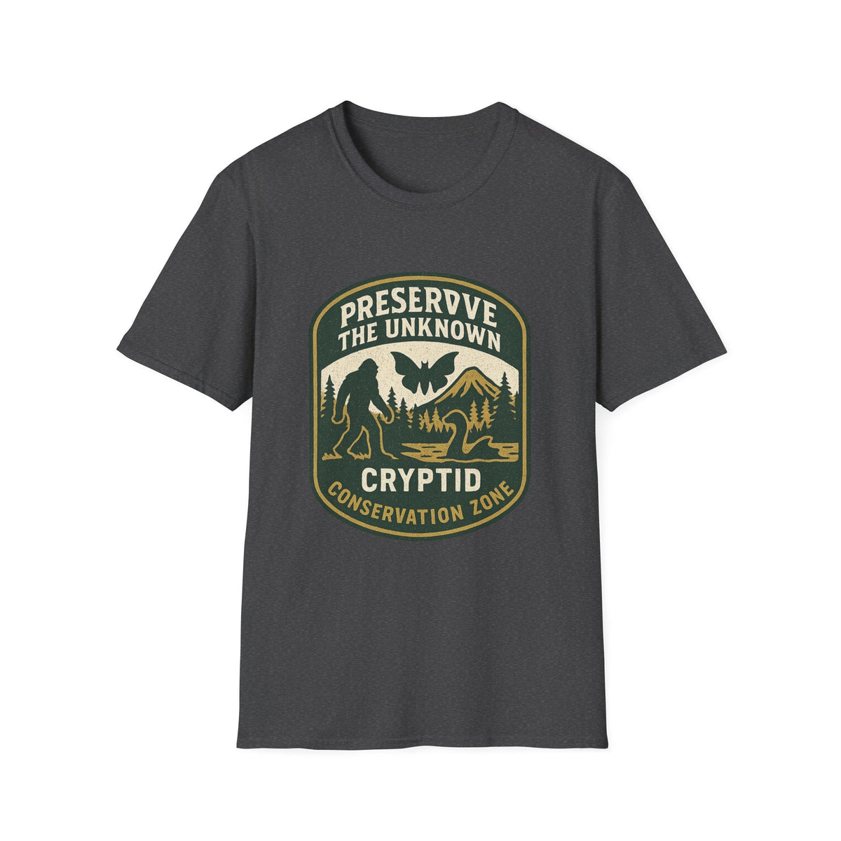 Preserve the Unknown T-Shirt | Vintage Cryptid Bigfoot Graphic Tee | Mountain Adventure Shirt | SummitPine