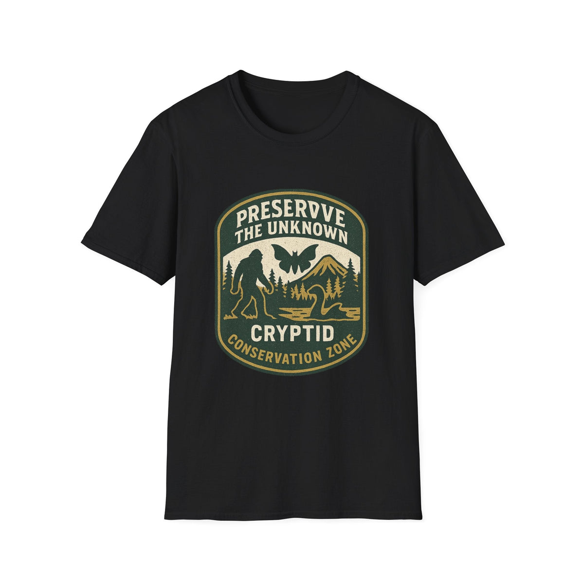 Preserve the Unknown T-Shirt | Vintage Cryptid Bigfoot Graphic Tee | Mountain Adventure Shirt | SummitPine