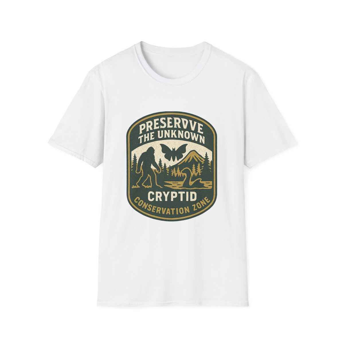 Preserve the Unknown T-Shirt | Vintage Cryptid Bigfoot Graphic Tee | Mountain Adventure Shirt | SummitPine