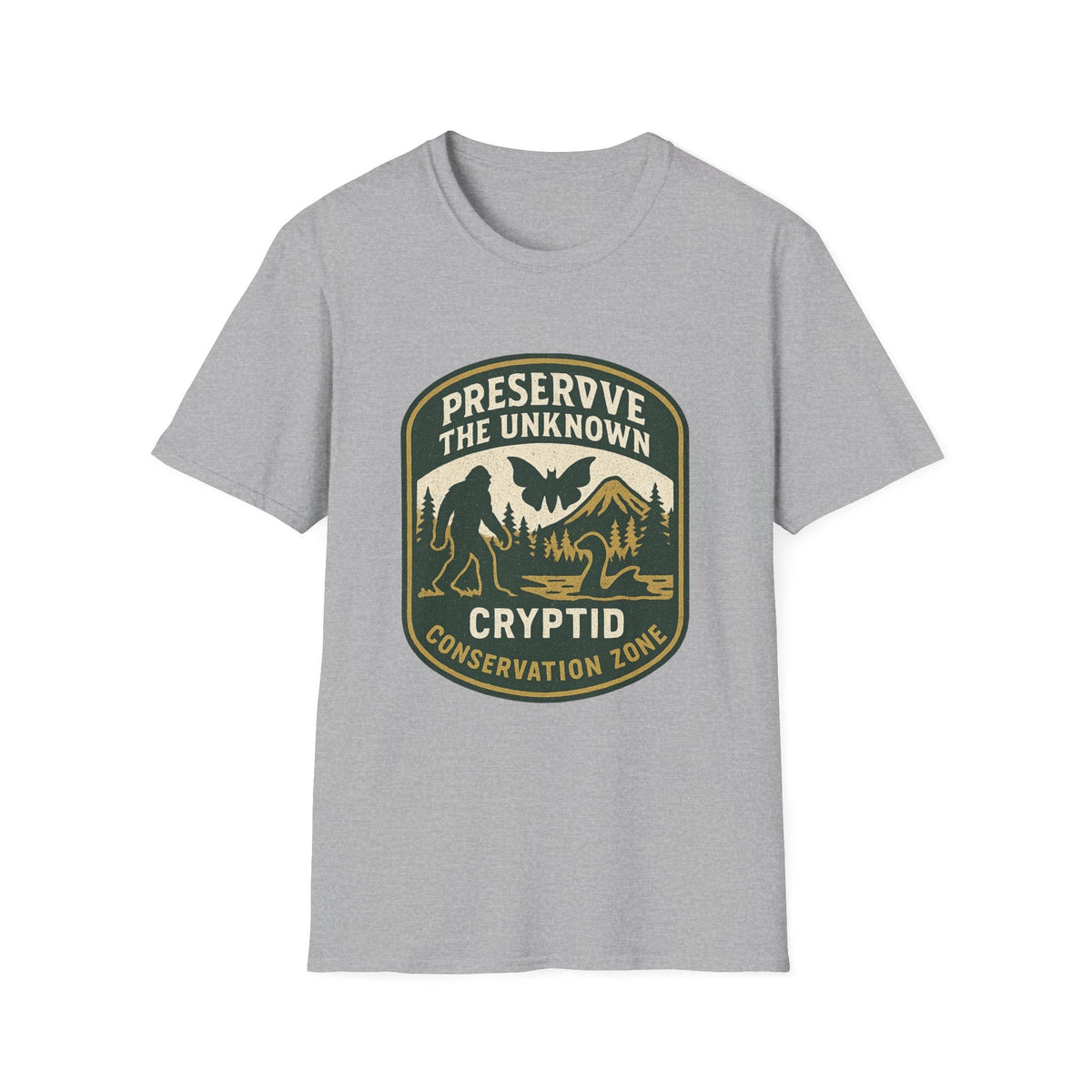 Preserve the Unknown T-Shirt | Vintage Cryptid Bigfoot Graphic Tee | Mountain Adventure Shirt | SummitPine
