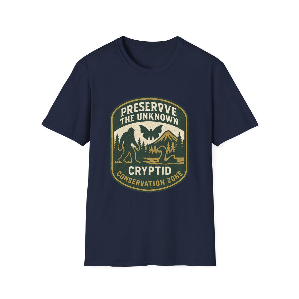 Preserve the Unknown T-Shirt | Vintage Cryptid Bigfoot Graphic Tee | Mountain Adventure Shirt | SummitPine