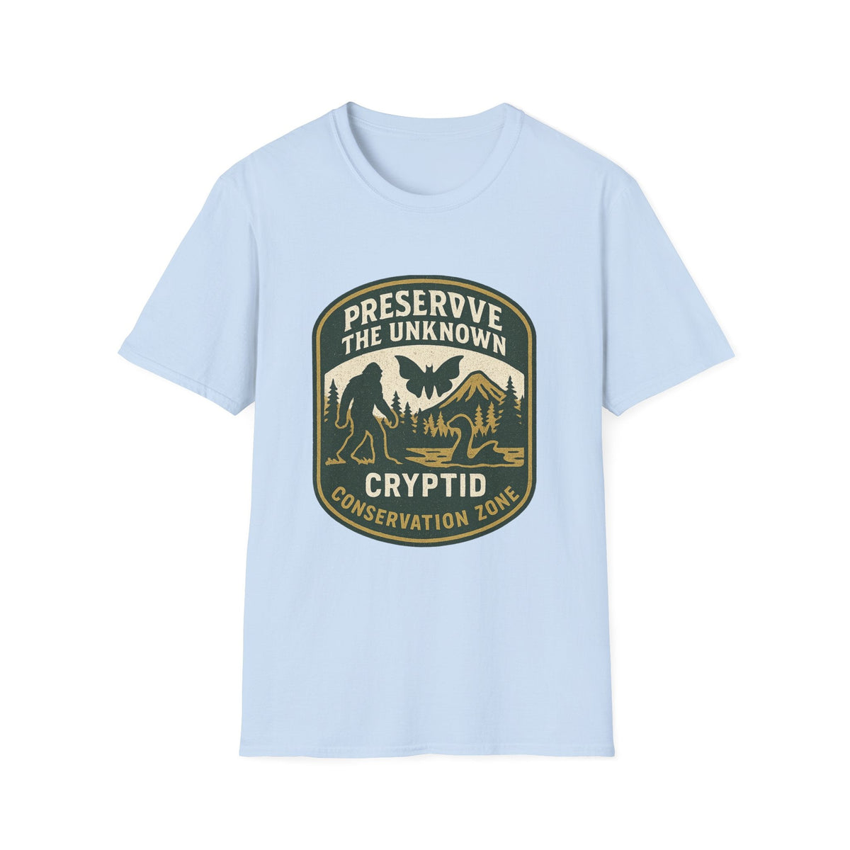 Preserve the Unknown T-Shirt | Vintage Cryptid Bigfoot Graphic Tee | Mountain Adventure Shirt | SummitPine