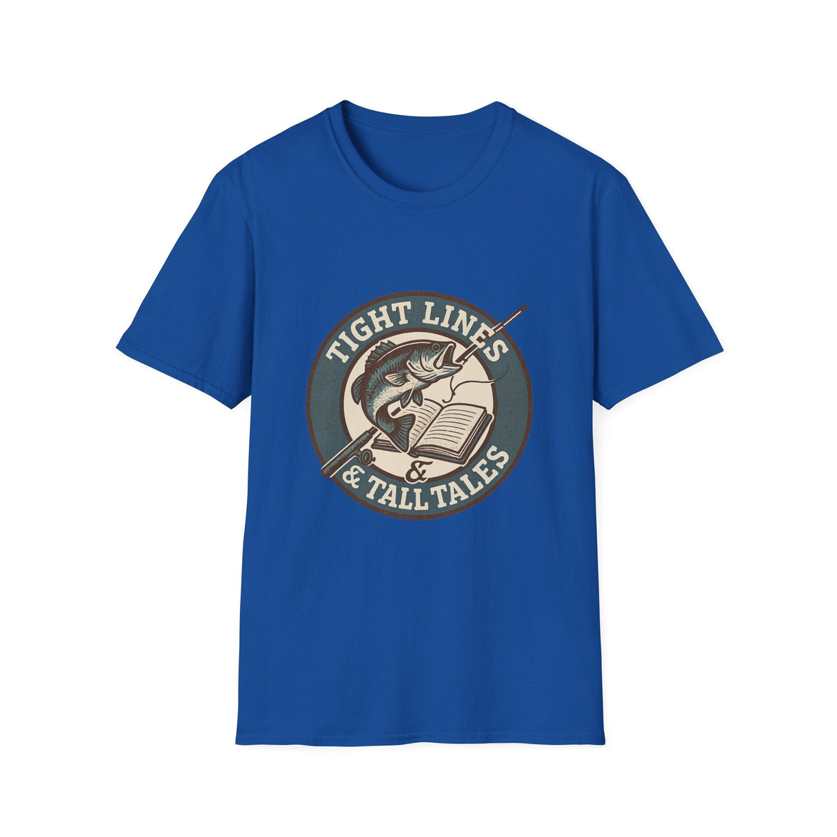 Tight Lines & Tall Tales T-Shirt | Fishing Bass Graphic Tee | SummitPine
