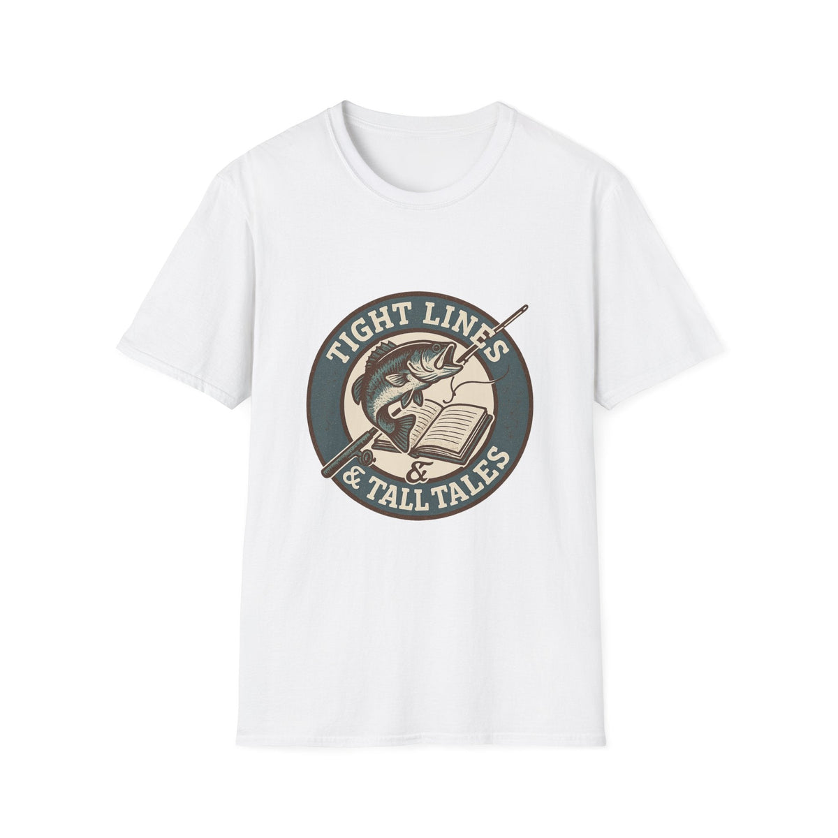 Tight Lines & Tall Tales T-Shirt | Fishing Bass Graphic Tee | SummitPine