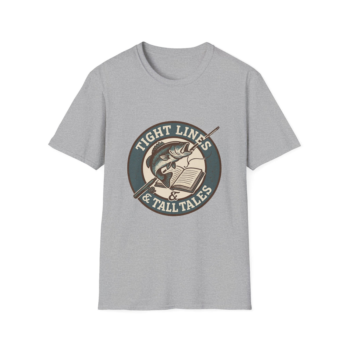 Tight Lines & Tall Tales T-Shirt | Fishing Bass Graphic Tee | SummitPine