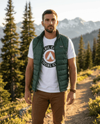 Trail Crew Social Club T-Shirt | Hiking Patch Logo Tee | SummitPine