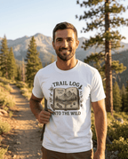 Trail Log book illustration T-Shirt | Into the Wild hiking design | SummitPine
