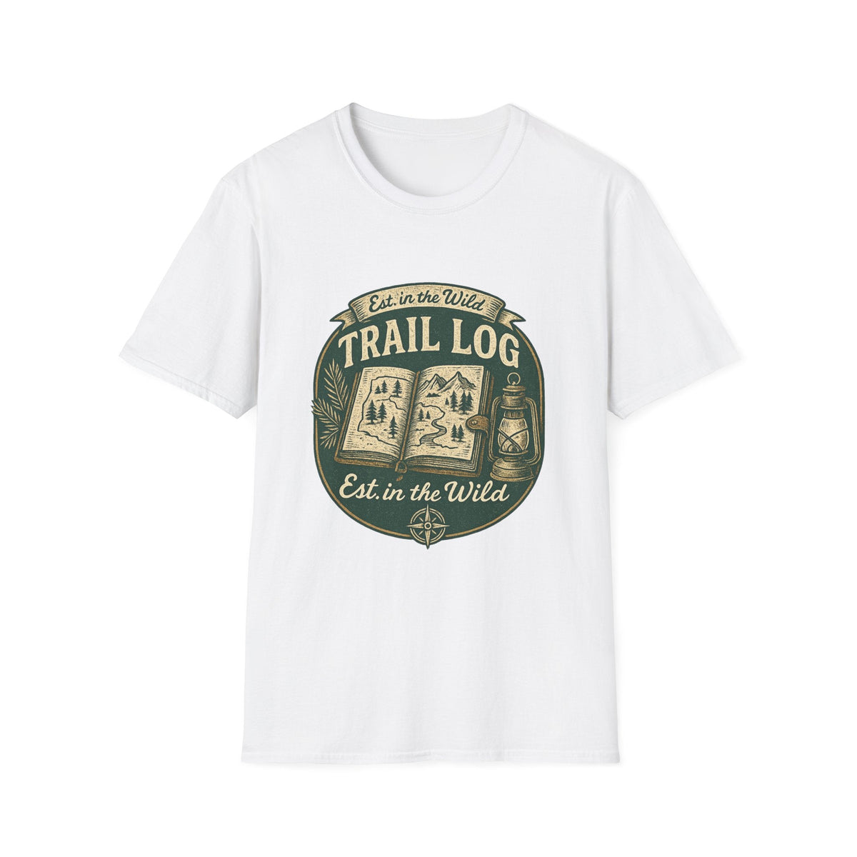 Trail Log camping badge T-Shirt | outdoors hiking graphic tee | SummitPine