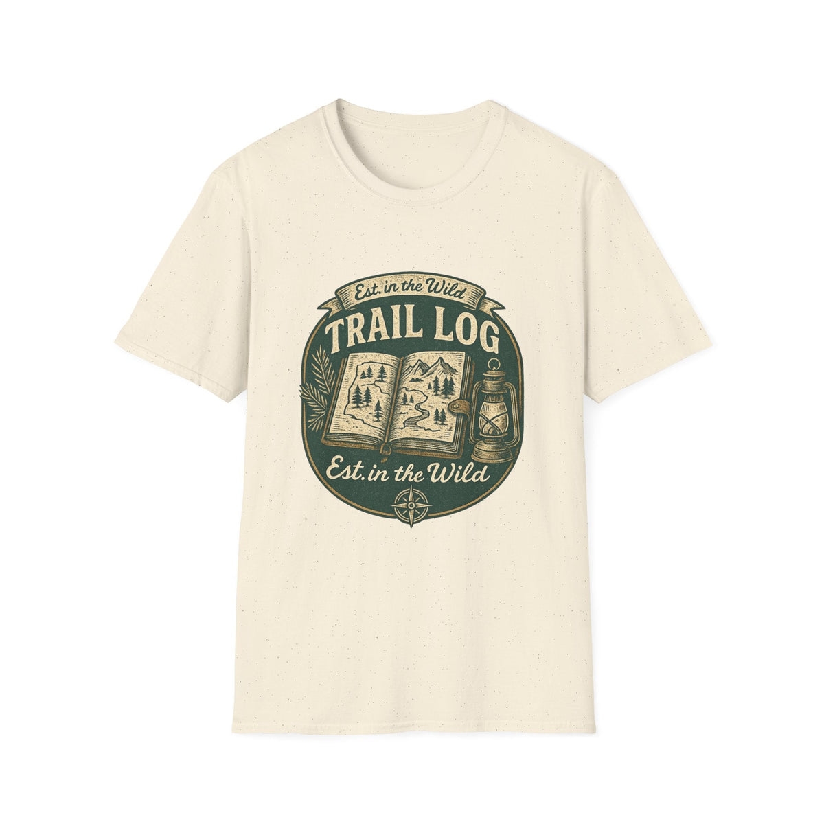 Trail Log camping badge T-Shirt | outdoors hiking graphic tee | SummitPine