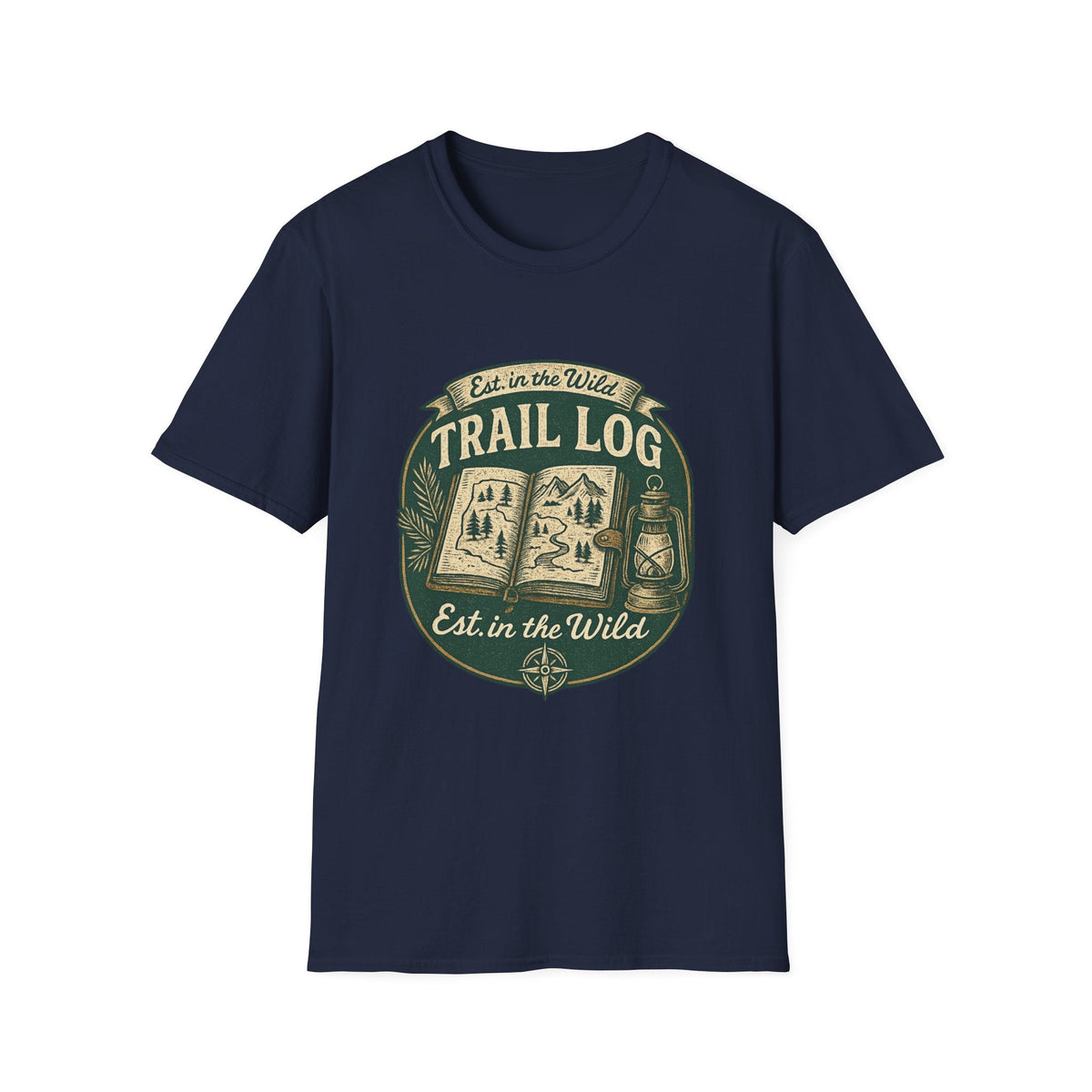 Trail Log camping badge T-Shirt | outdoors hiking graphic tee | SummitPine