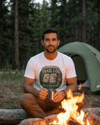 Trail Log camping badge T-Shirt | outdoors hiking graphic tee | SummitPine