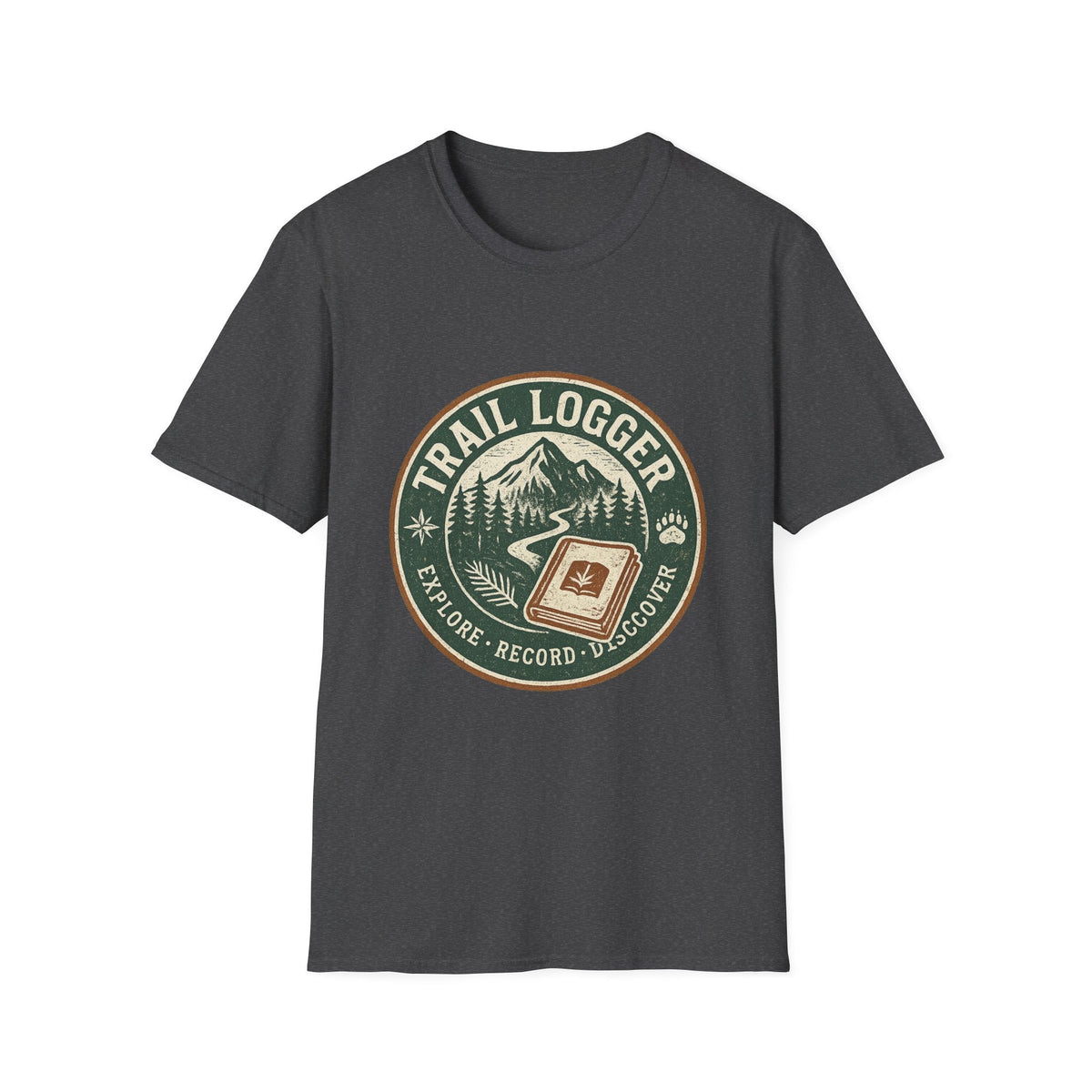 Trail Logger T-Shirt | Hiking Badge Mountain Logo | SummitPine