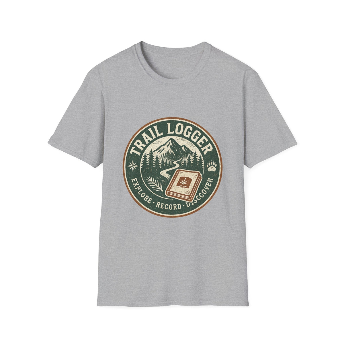 Trail Logger T-Shirt | Hiking Badge Mountain Logo | SummitPine