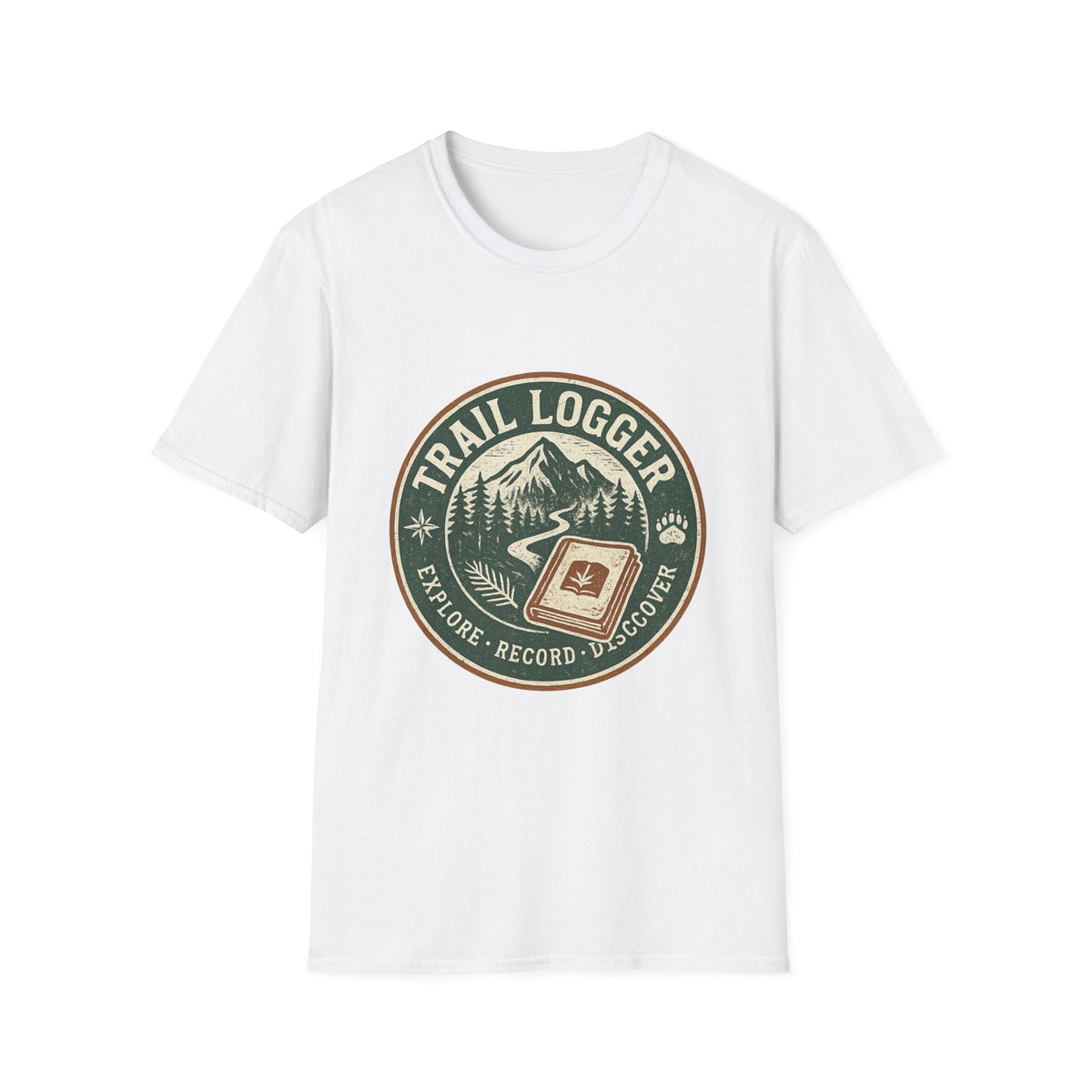 Trail Logger T-Shirt | Hiking Badge Mountain Logo | SummitPine
