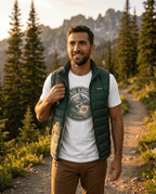 Trail Logger T-Shirt | Hiking Badge Mountain Logo | SummitPine