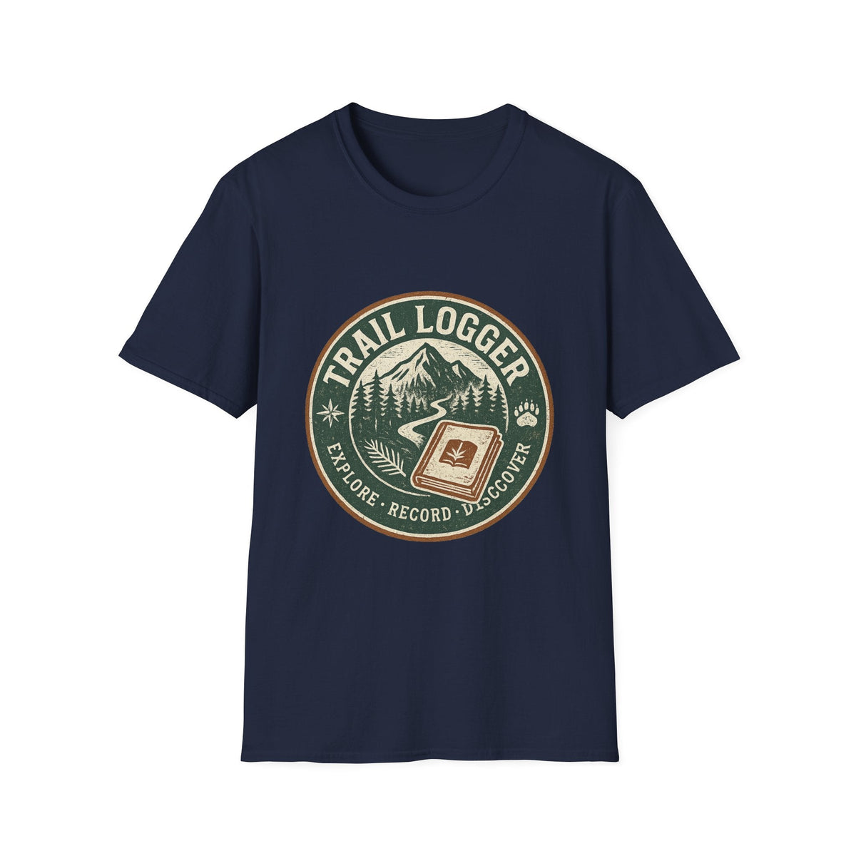 Trail Logger T-Shirt | Hiking Badge Mountain Logo | SummitPine