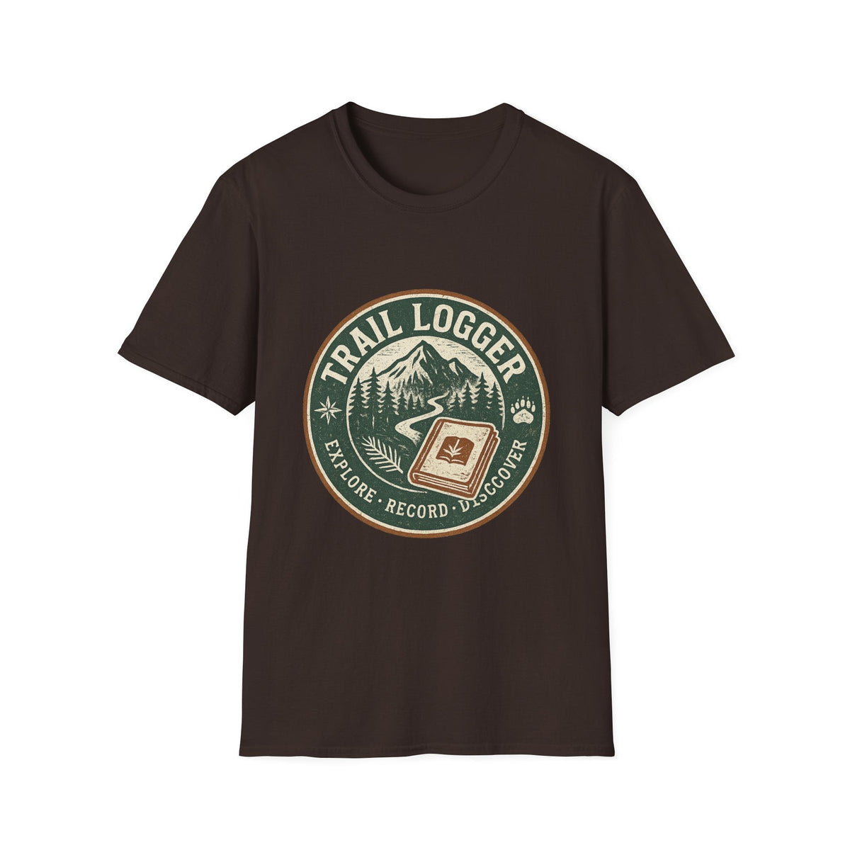 Trail Logger T-Shirt | Hiking Badge Mountain Logo | SummitPine