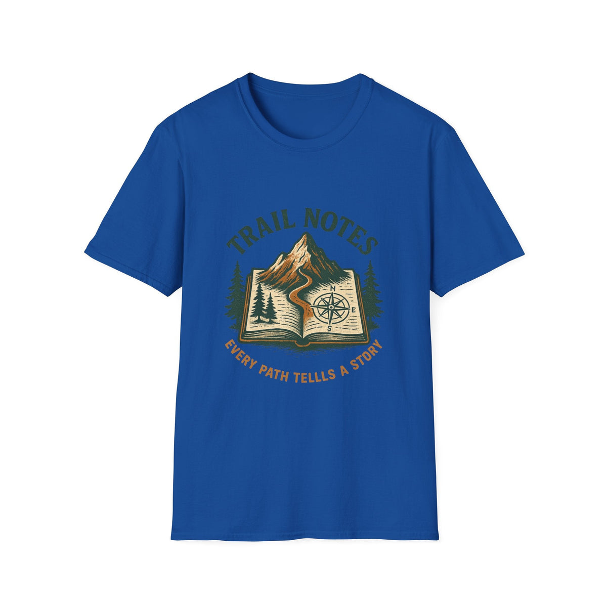 Trail Notes mountain map design T-Shirt | hiking journal illustration | SummitPine