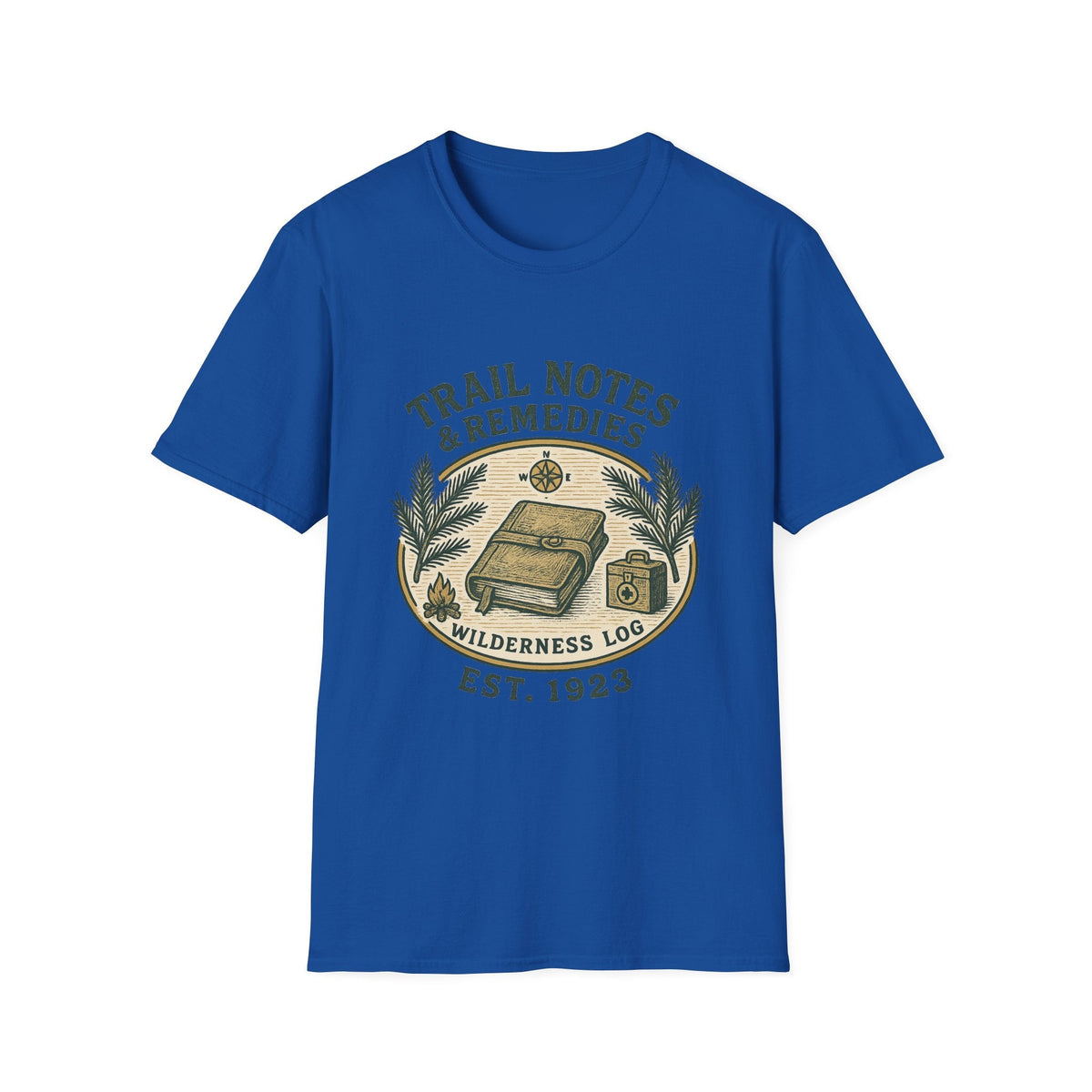 Trail Notes & Remedies T-Shirt | Wilderness Log, Vintage Botanical Design | SummitPine