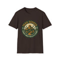 Trail Seeker mountain badge T-Shirt | Hiking outdoors adventure tee | SummitPine