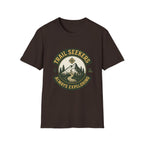 Trail Seekers mountain compass graphic T-Shirt | Adventure hiking design | SummitPine