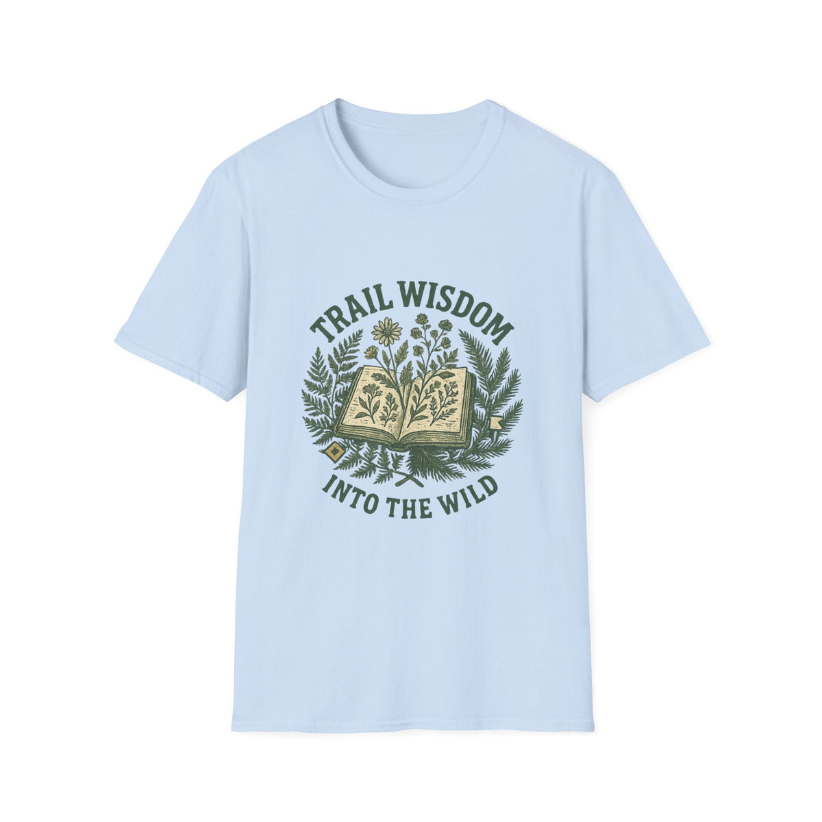 Trail Wisdom book and herbs T-Shirt | Into the Wild nature tee | SummitPine