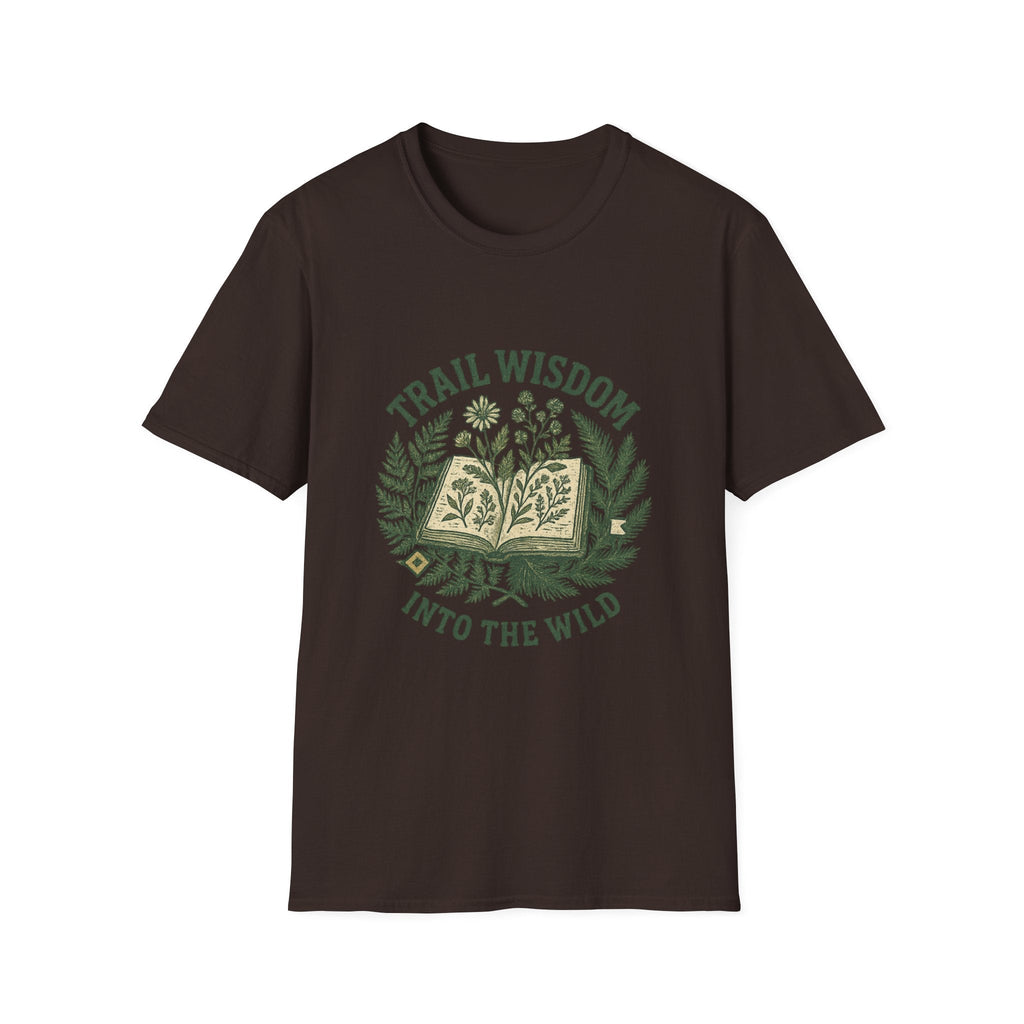 Trail Wisdom book and herbs T-Shirt | Into the Wild nature tee | SummitPine