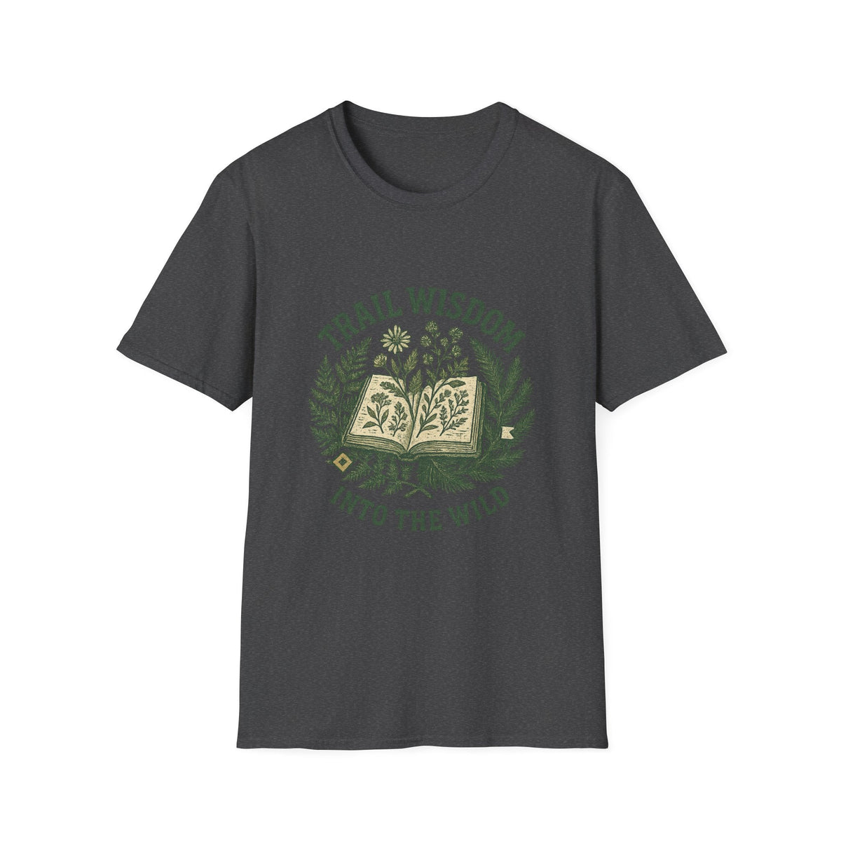 Trail Wisdom book and herbs T-Shirt | Into the Wild nature tee | SummitPine