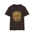 Trail Wisdom mountain badge T-Shirt | hiking nature design | SummitPine