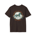 Tribal Horse T-Shirt | Geometric Spirit Horse | Native Inspired Turquoise Graphic Tee | SummitPine