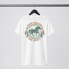 Tribal Horse T-Shirt | Geometric Spirit Horse | Native Inspired Turquoise Graphic Tee | SummitPine