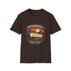 Vintage Freight Train T-Shirt | Retro Railroad Graphic Tee | Americana Mountain Sunset Shirt | SummitPine