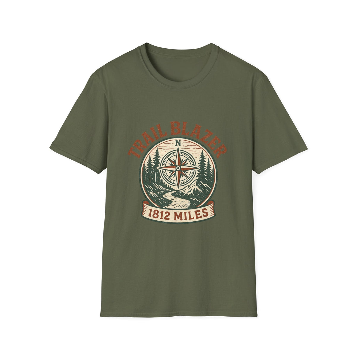Vintage Hiking Badge T-Shirt | Retro Mountain Trail Graphic Tee | Outdoor Adventure Shirt | SummitPine