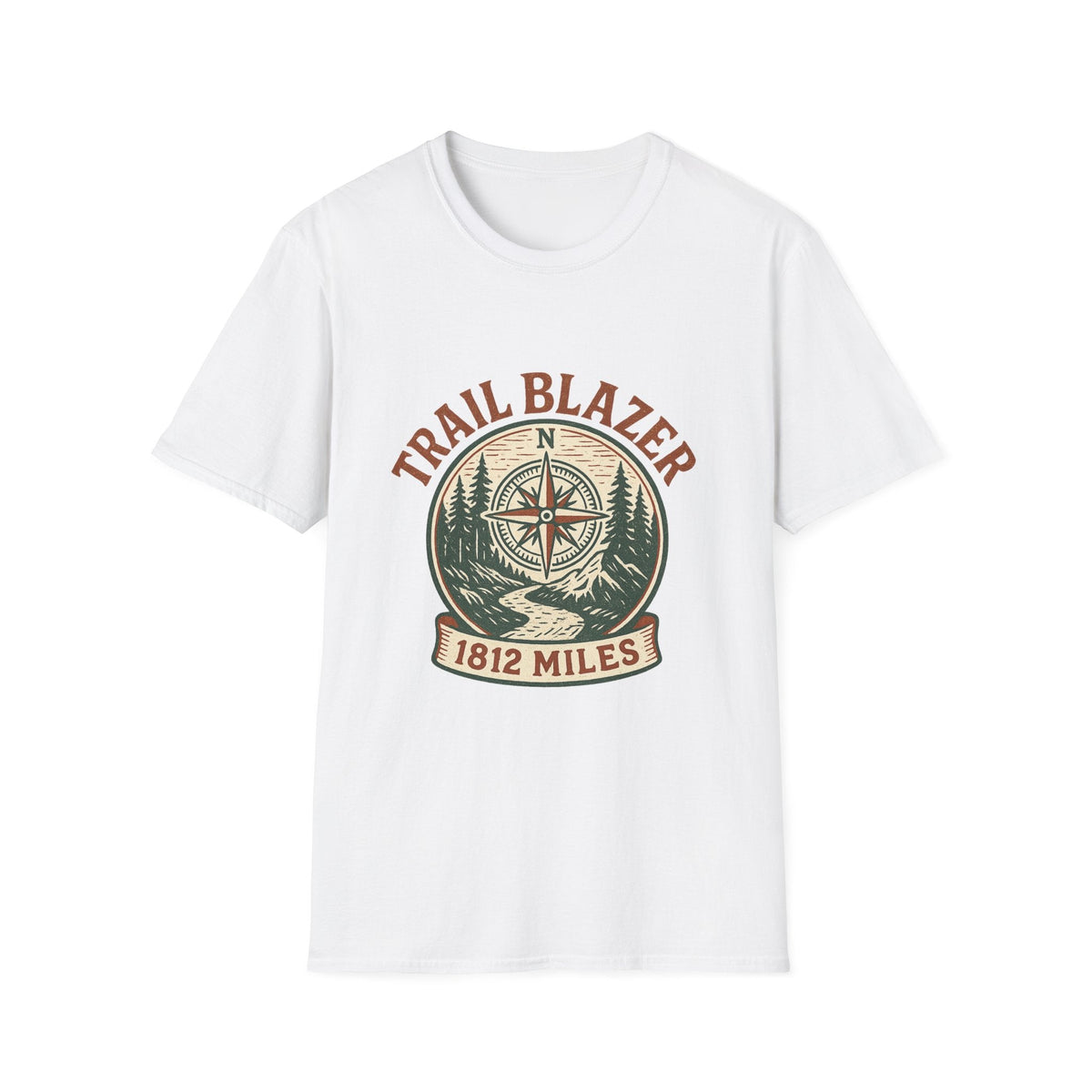 Vintage Hiking Badge T-Shirt | Retro Mountain Trail Graphic Tee | Outdoor Adventure Shirt | SummitPine