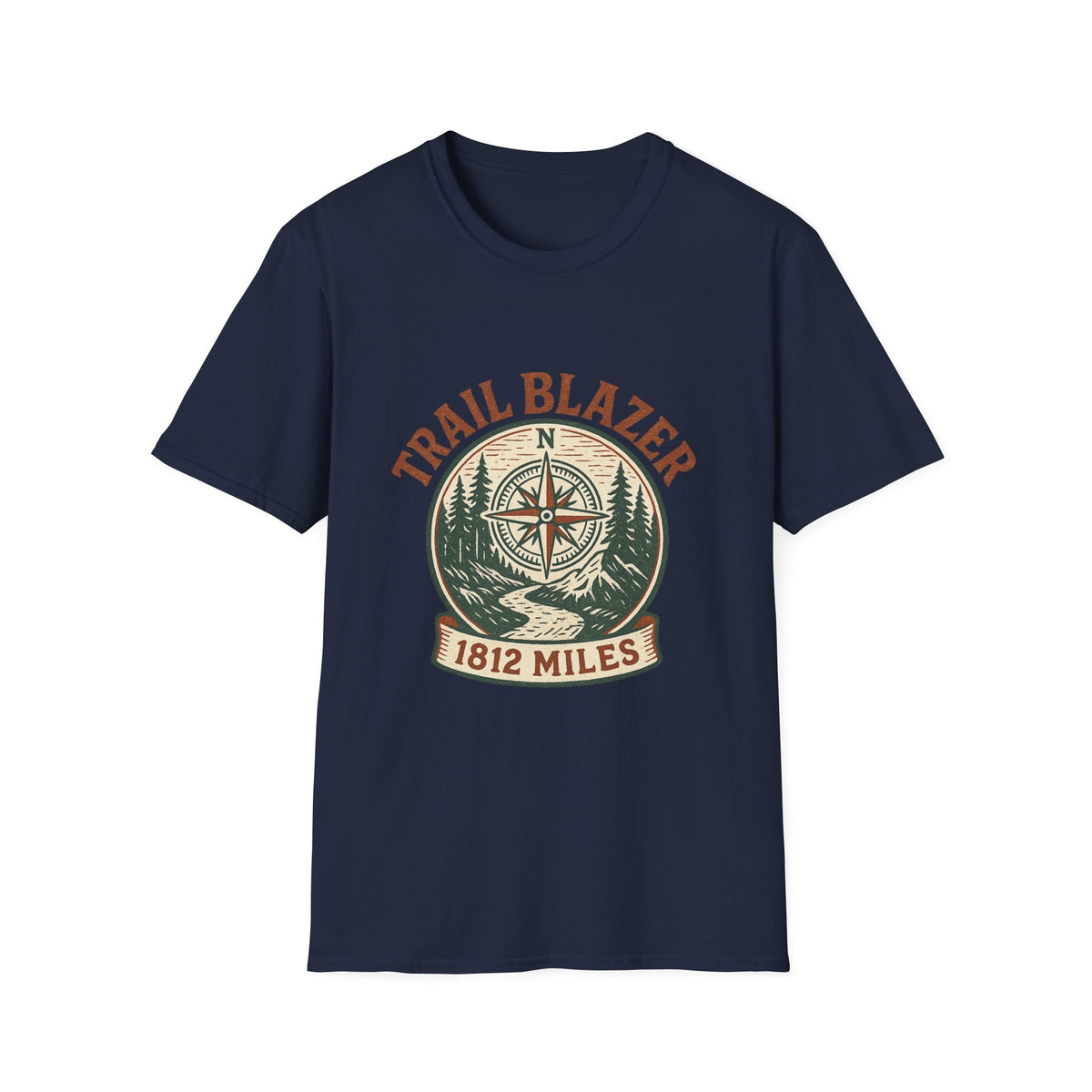 Vintage Hiking Badge T-Shirt | Retro Mountain Trail Graphic Tee | Outdoor Adventure Shirt | SummitPine