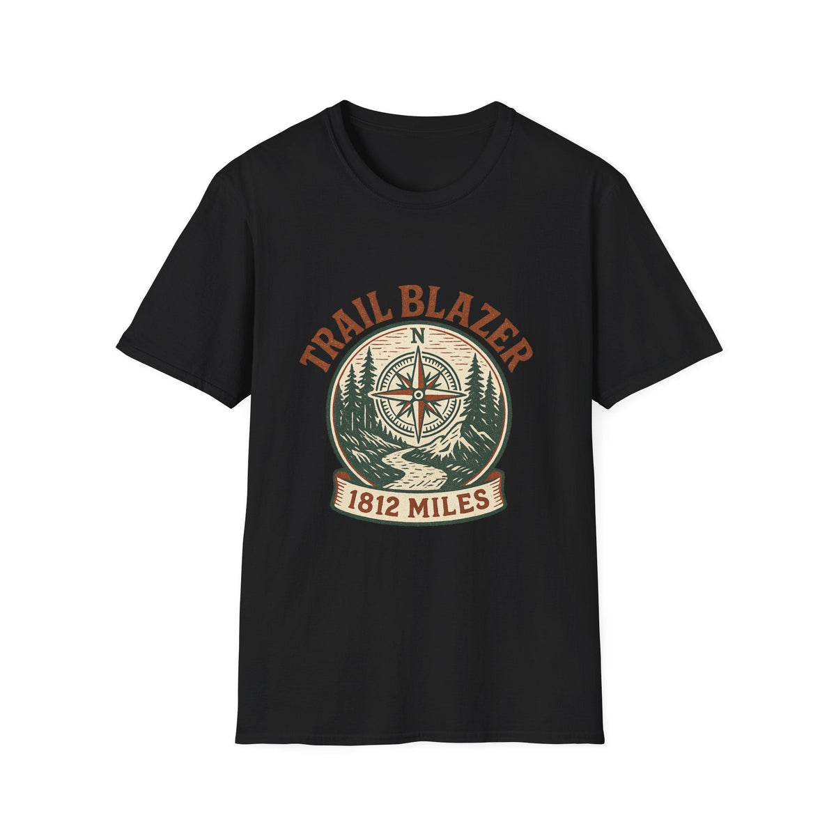 Vintage Hiking Badge T-Shirt | Retro Mountain Trail Graphic Tee | Outdoor Adventure Shirt | SummitPine