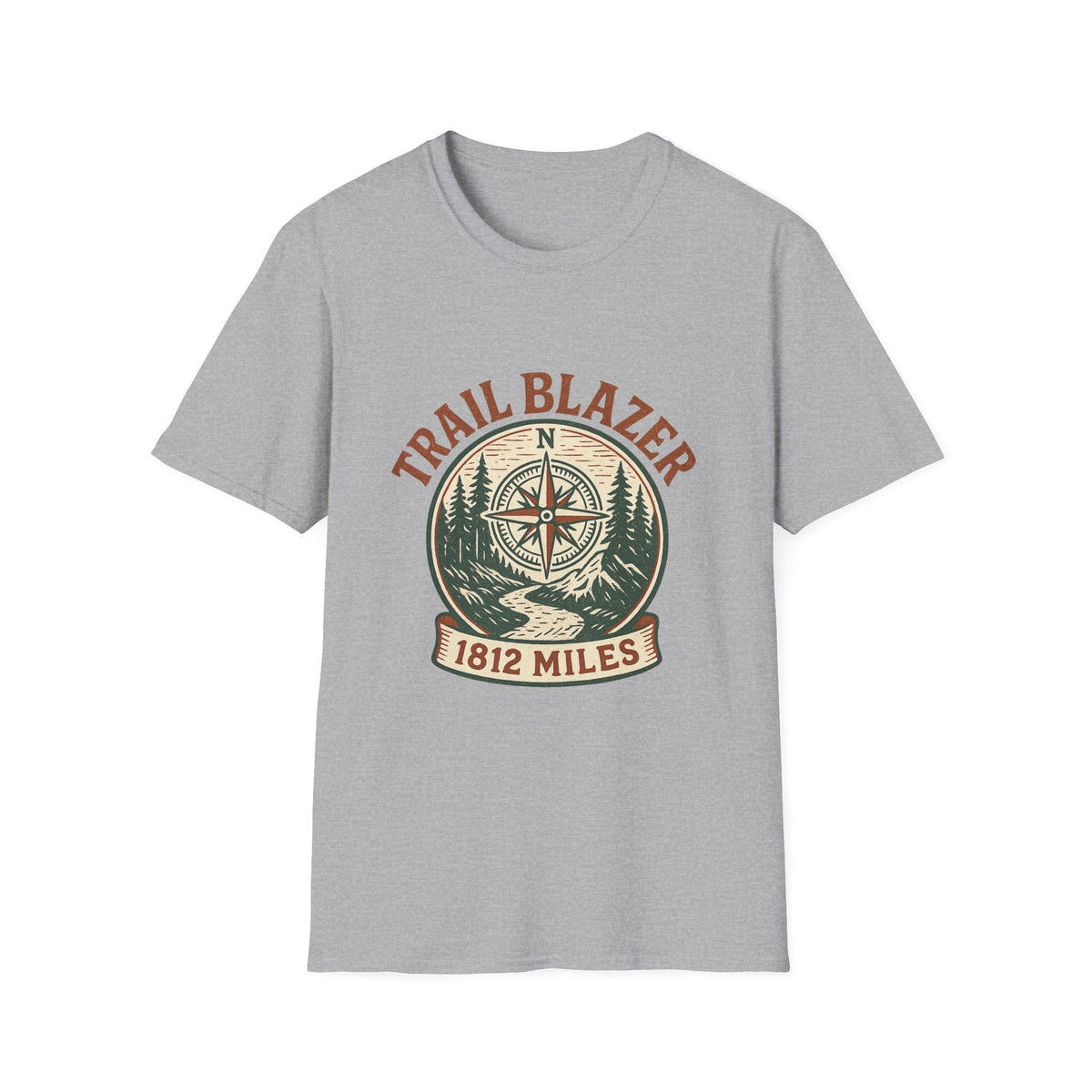 Vintage Hiking Badge T-Shirt | Retro Mountain Trail Graphic Tee | Outdoor Adventure Shirt | SummitPine