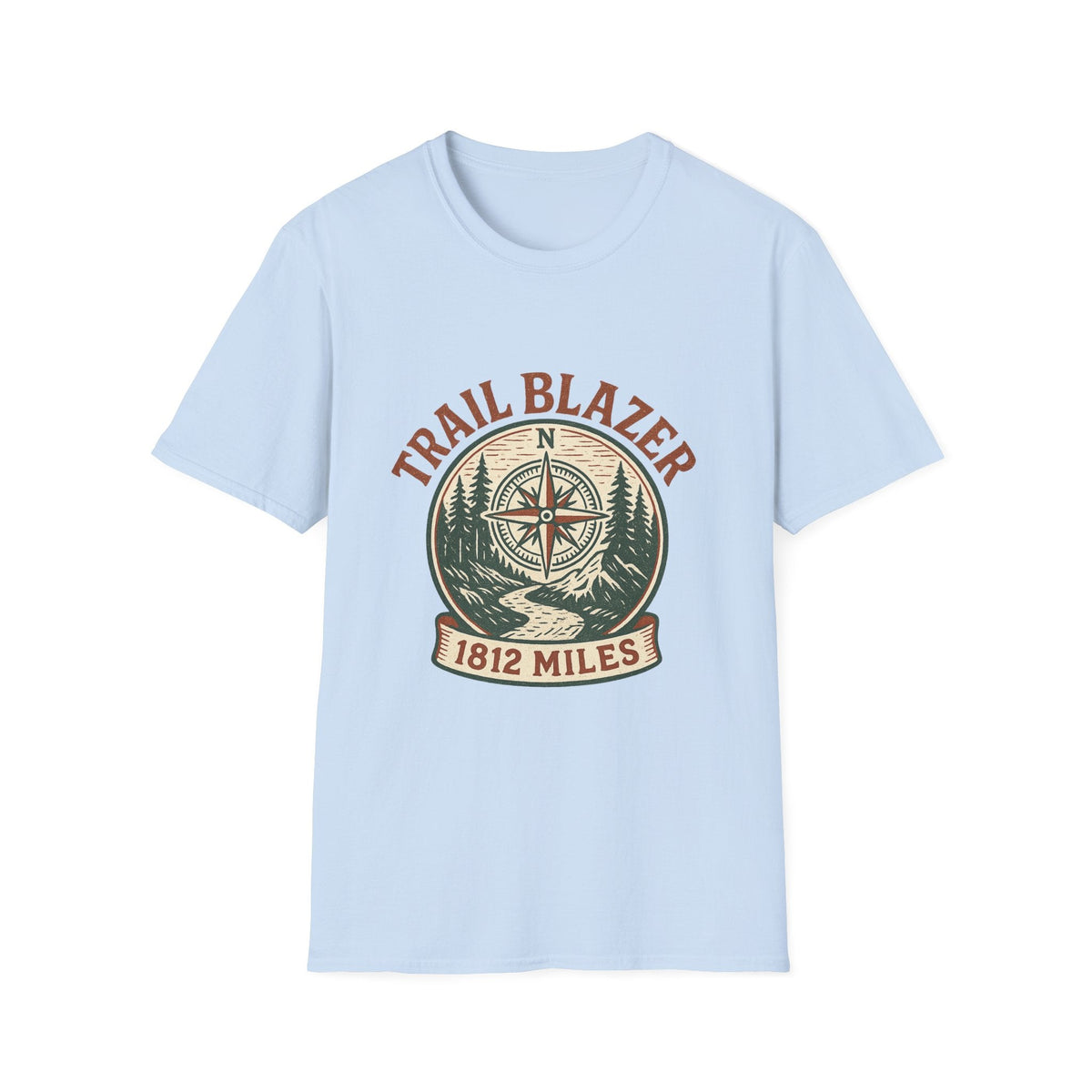Vintage Hiking Badge T-Shirt | Retro Mountain Trail Graphic Tee | Outdoor Adventure Shirt | SummitPine